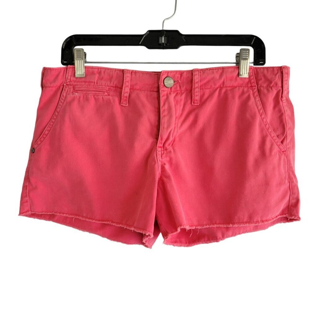 Sanctuary Pink Raw Hem Shorts Size 28